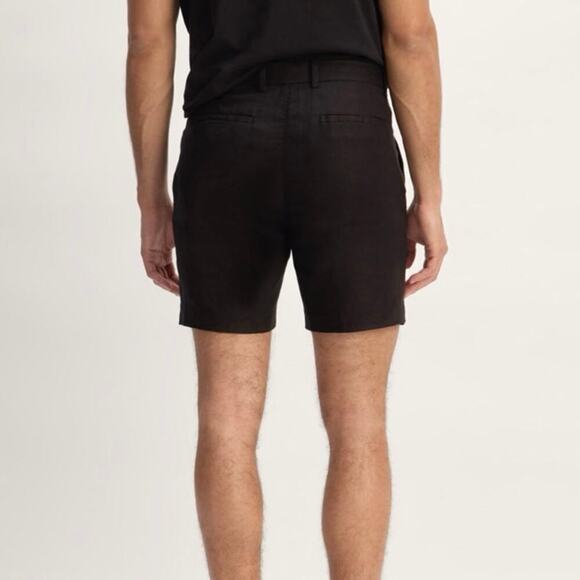 Everlane Men's 7" Linen Trouser Short Black Size 33 NWOT - Picture 7 of 7